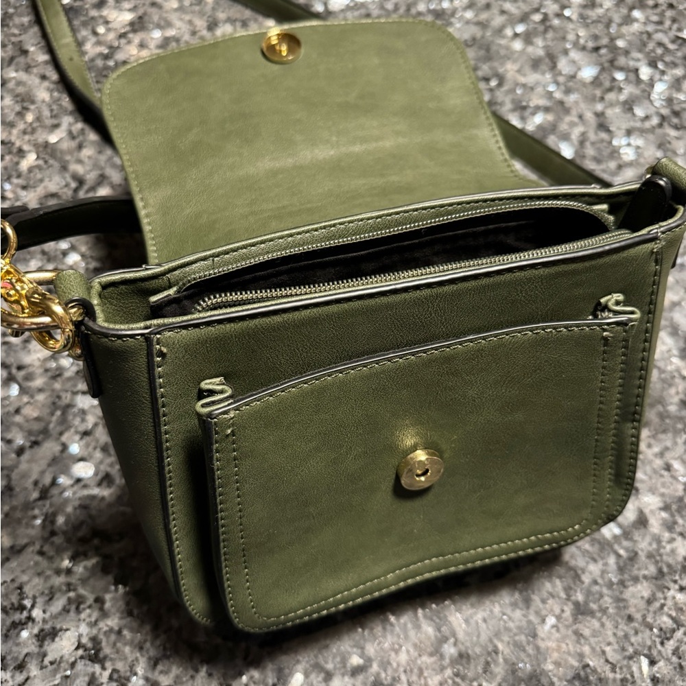 Olive Green Crossbody Bag - Picture 3 of 5